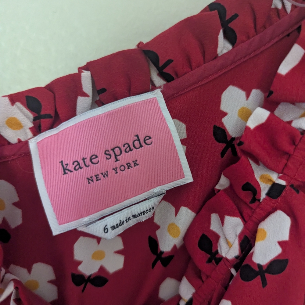 Kate Spade Block Flower Fluid Dress - Picture 5 of 5